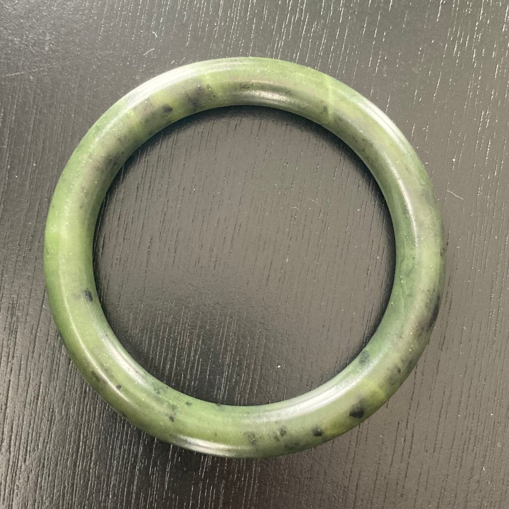 Solid Jade Bangle Bracelet